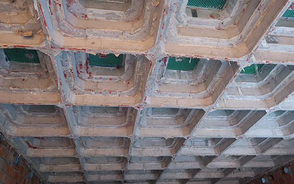 Ảnh hoàn tất thi công phần đà pyramid cho nhà yến