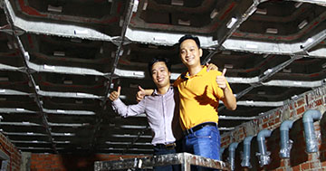 Đà nhà nuôi yến Pyramid - Hưng gọi yến